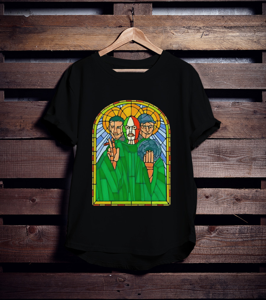 Conor McGregor Khabib Nurmagomedov Dustin Poirier MMA Ultimate Fighting Stained Glass T-Shirt