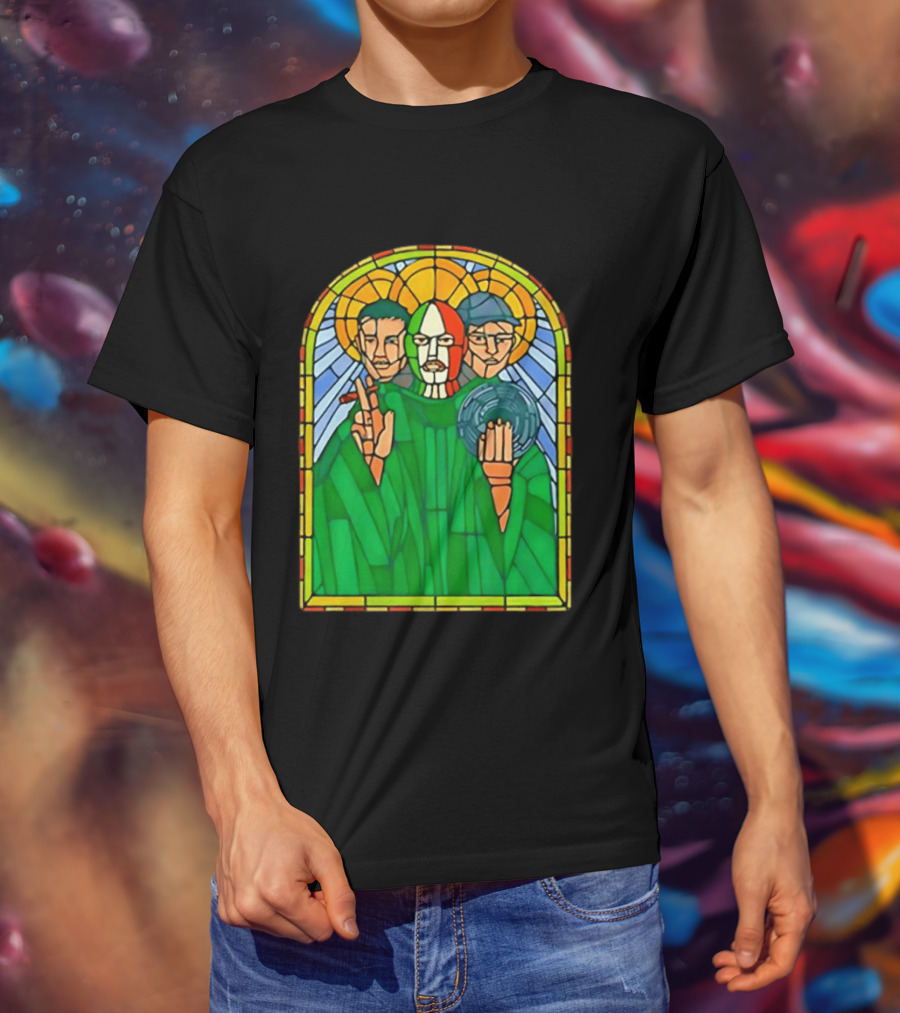Conor McGregor Khabib Nurmagomedov Dustin Poirier MMA Ultimate Fighting Stained Glass T-Shirt