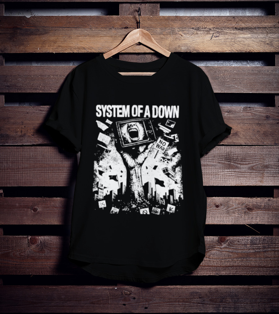 System Of A Down War Protest Television T-Shirt