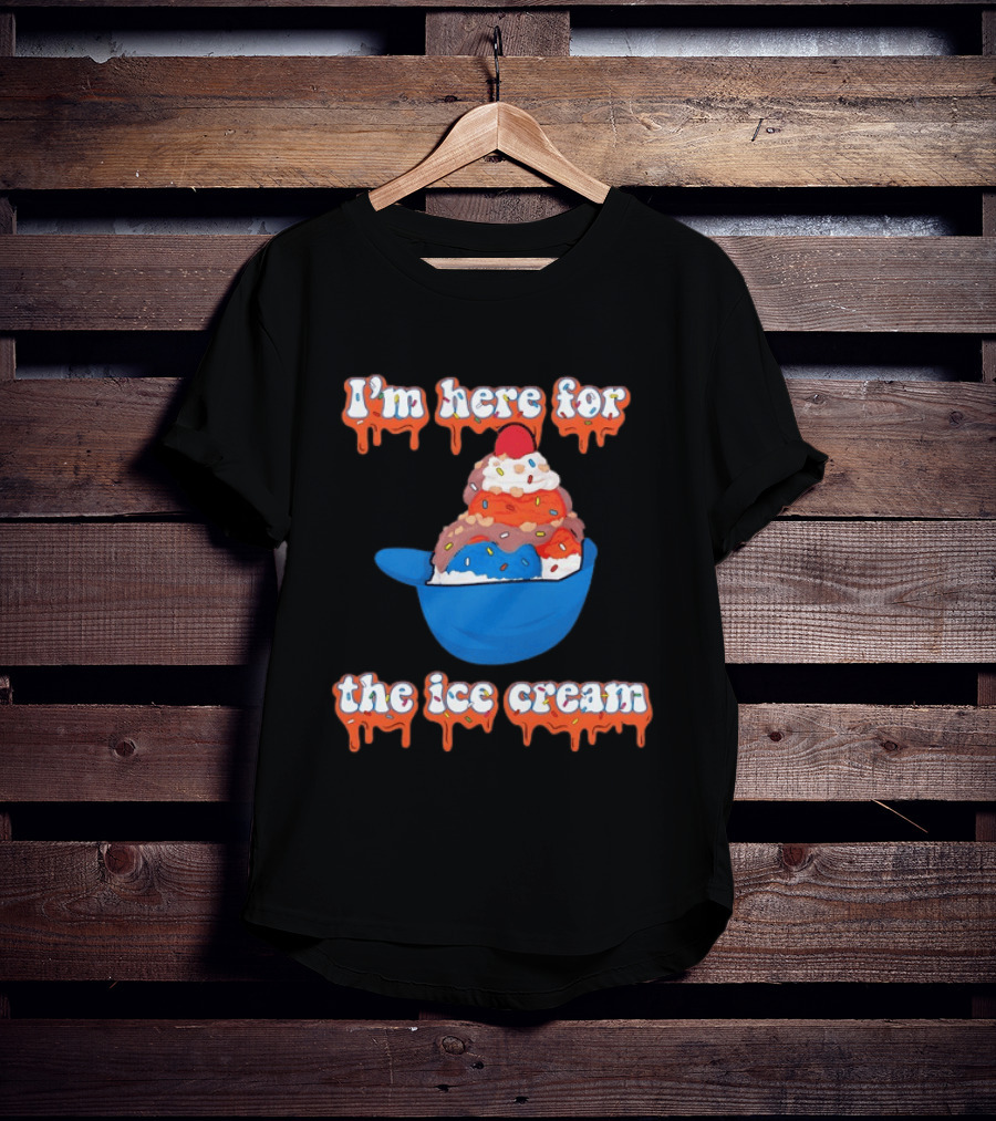 I'm Here For The Ice Cream New York Mets Baseball T-Shirt
