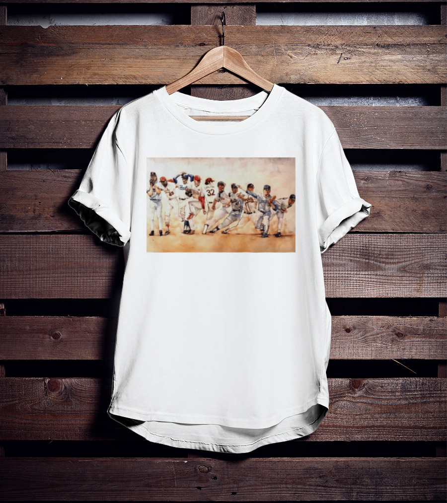 Carlton 32 Philadelphia Baseball Legend MLB Players Painting T-Shirt