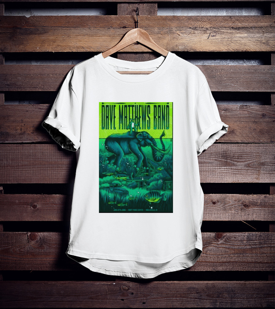 Dave Matthews Band Noblesville IN June 27 2026 Frog Elephant Lillypad Dreamscape T-Shirt