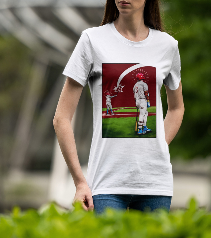 Kyle Schwarber Bryce Harper Philadelphia Phillies MLB Baseball Players T-Shirt