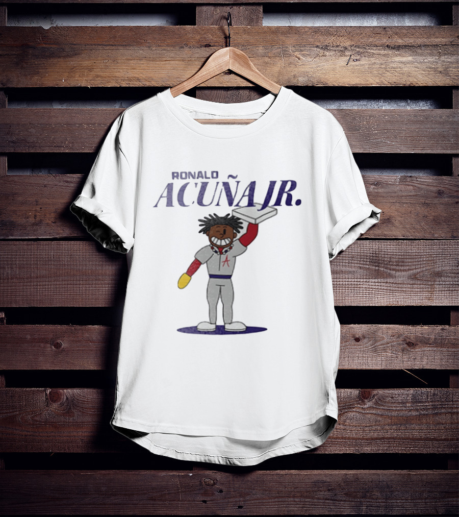 Ronald Acuna Jr Atlanta Braves Cartoon Character Summer Collection T-Shirt