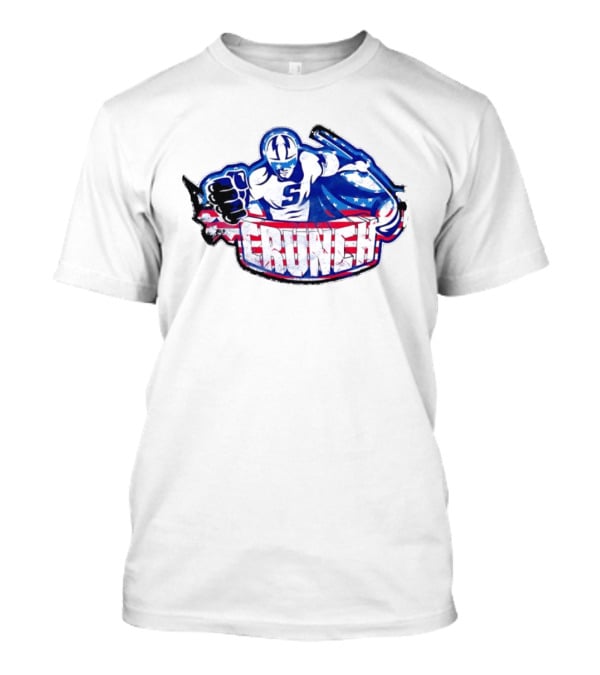 Syracuse Crunch Superhero Logo Stars And Stripes T-Shirt