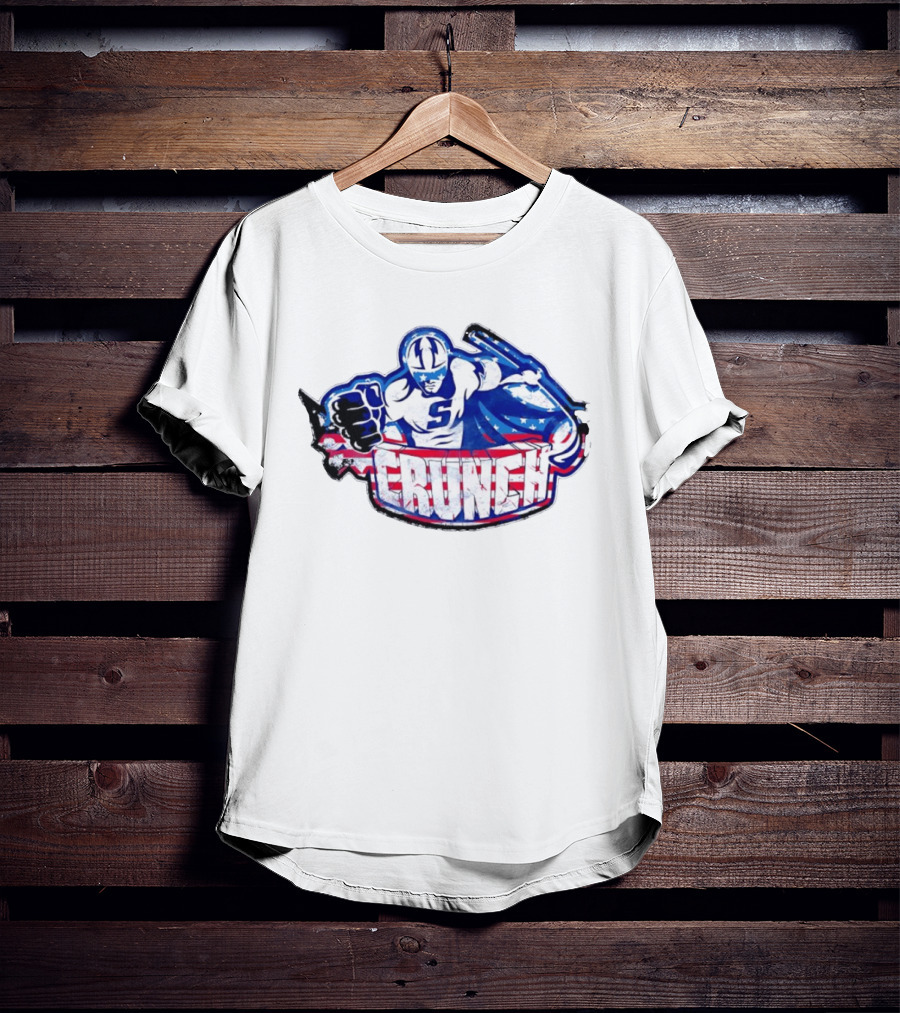 Syracuse Crunch Superhero Logo Stars And Stripes T-Shirt