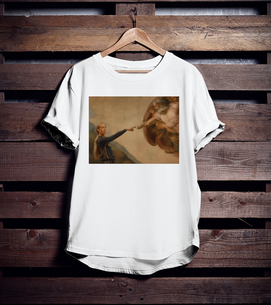 Creation Of Adam Indiana Fever Basketball Player T-Shirt