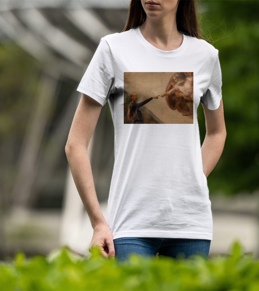 Creation Of Adam Indiana Fever Basketball Player T-Shirt