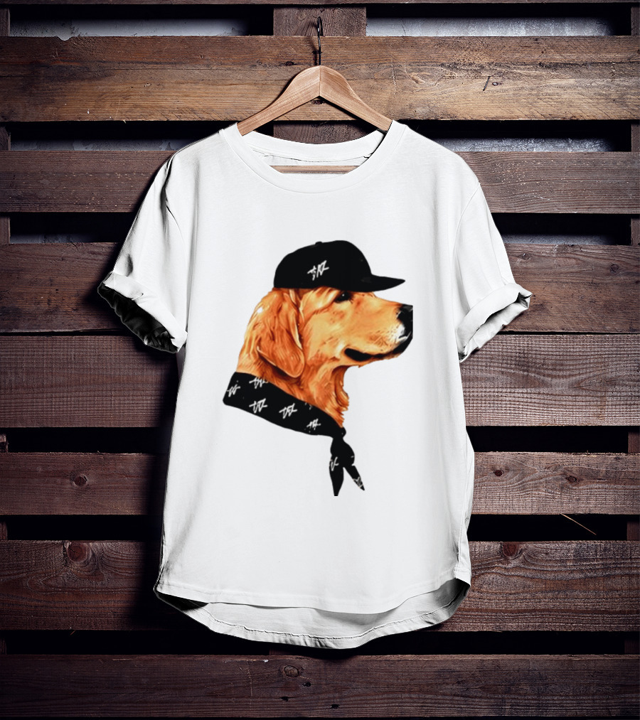 Ashton Kutcher Good Boy Dog Cap Bandana T-Shirt