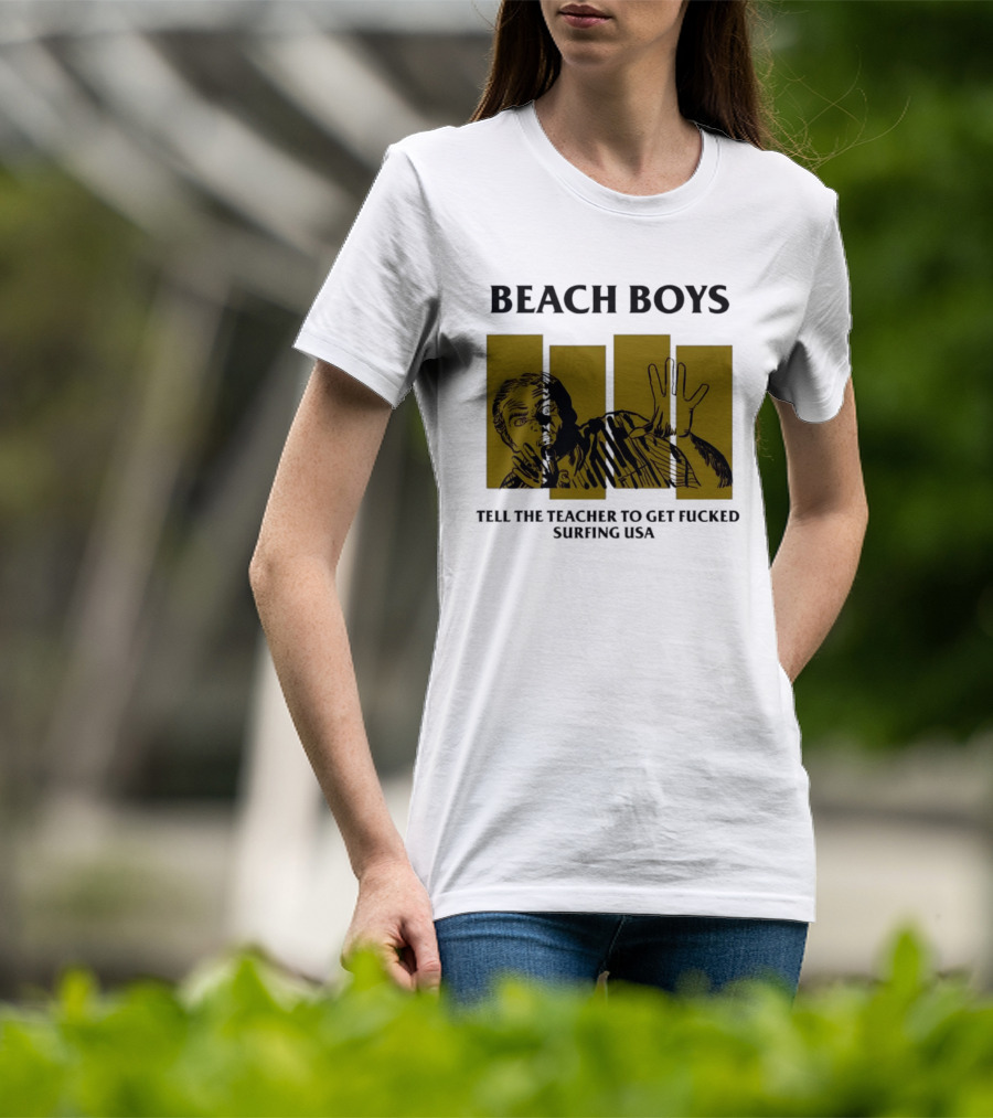 Beach Boys Tell The Teacher To Get Fucked Surfing USA Vintage Comic T-Shirt
