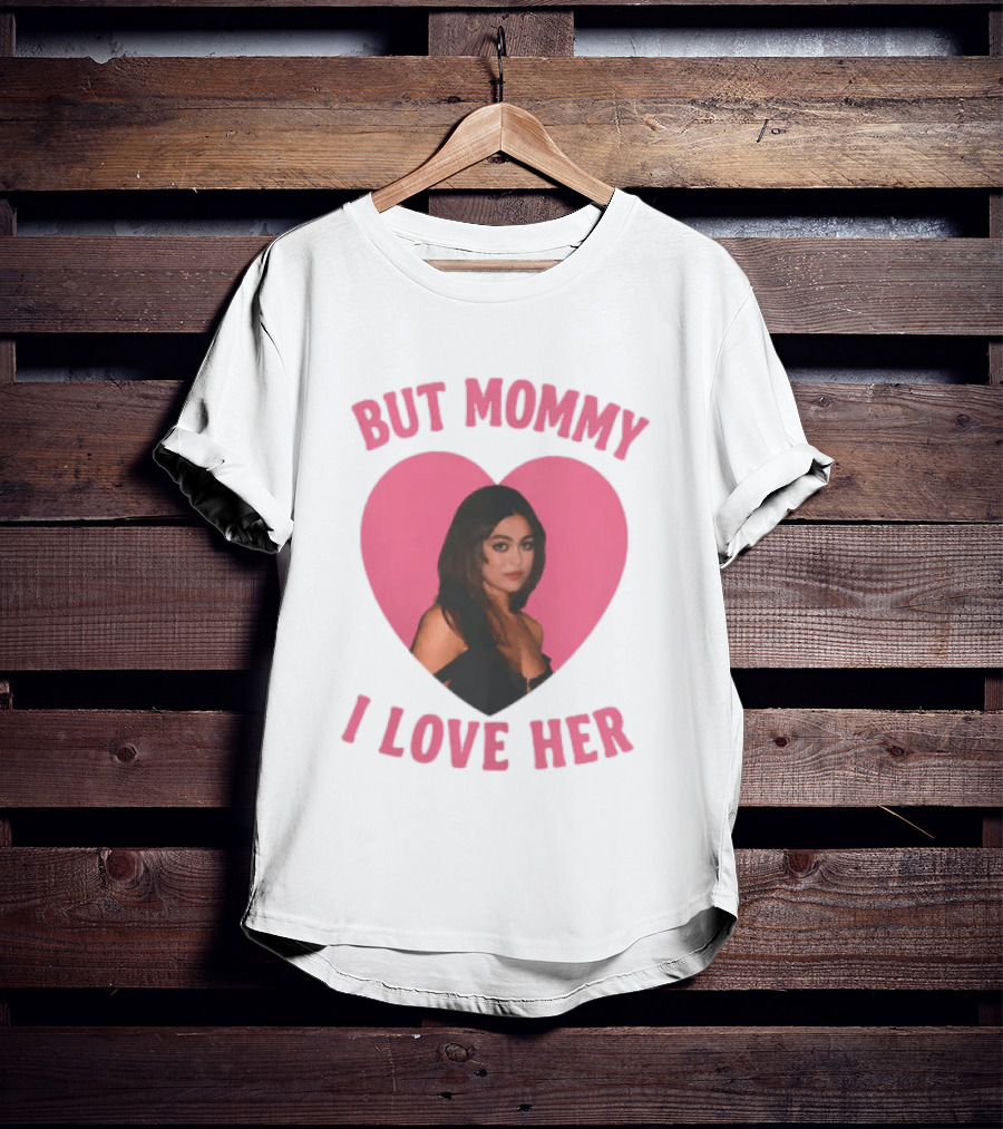 But Mommy I Love Her Pink Heart Design With Mika Abdalla Image T-Shirt