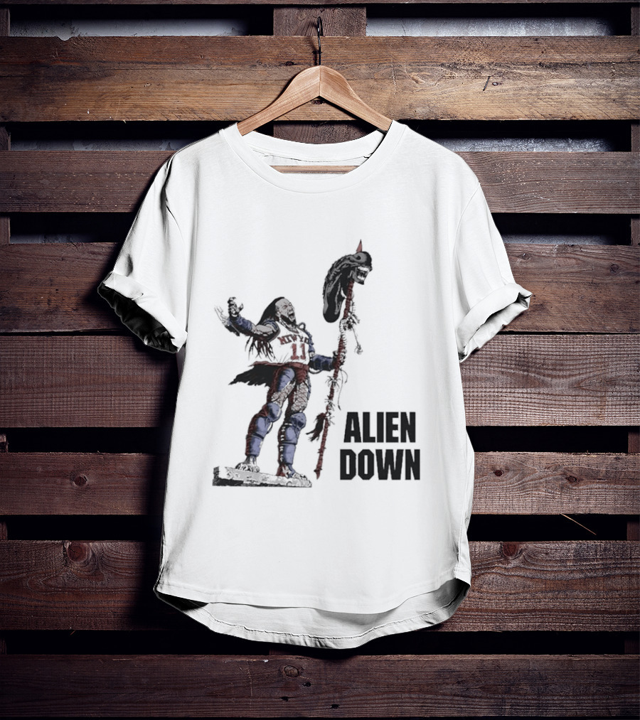 Jalen Brunson Alien Down Knicks Beat Spurs T-Shirt