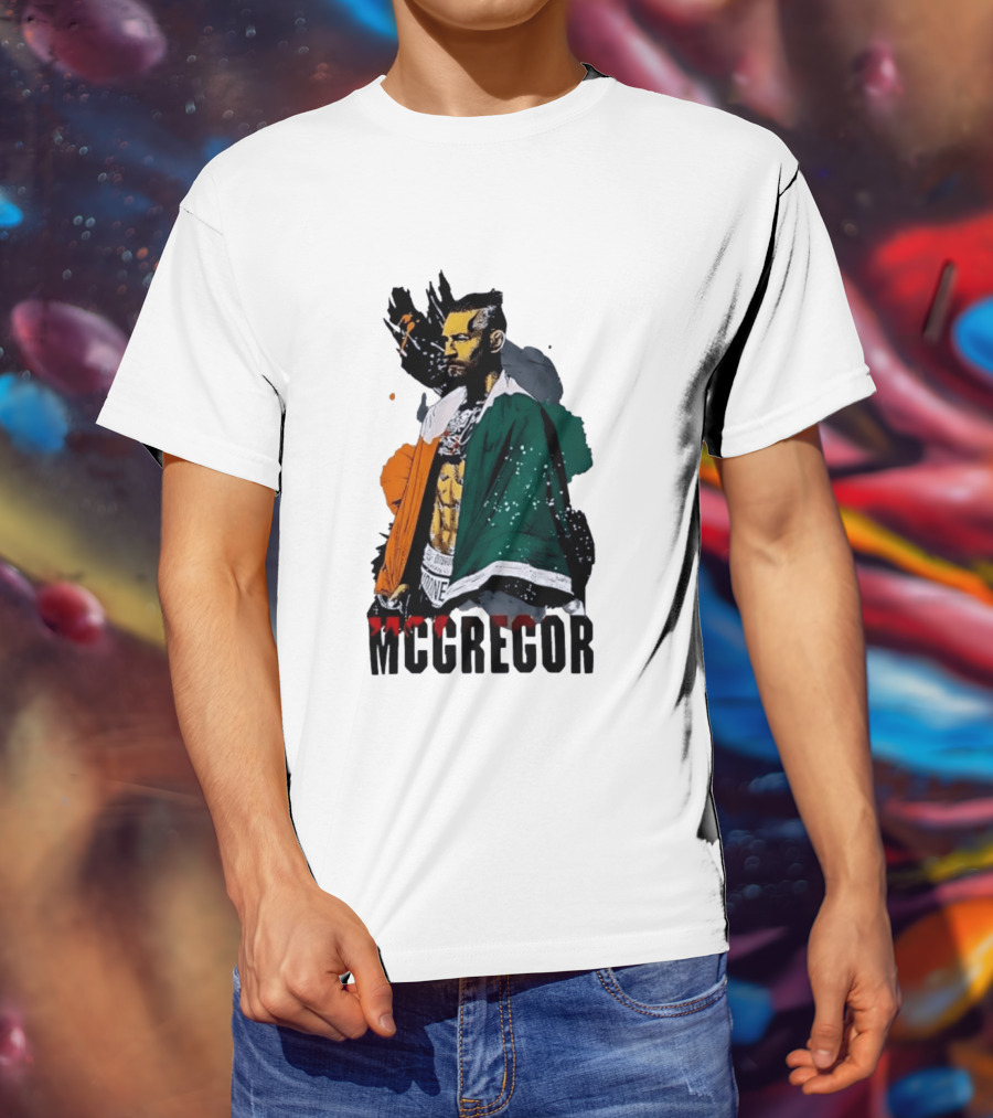 McGregor Irish Flag Warrior In The Cage T-Shirt
