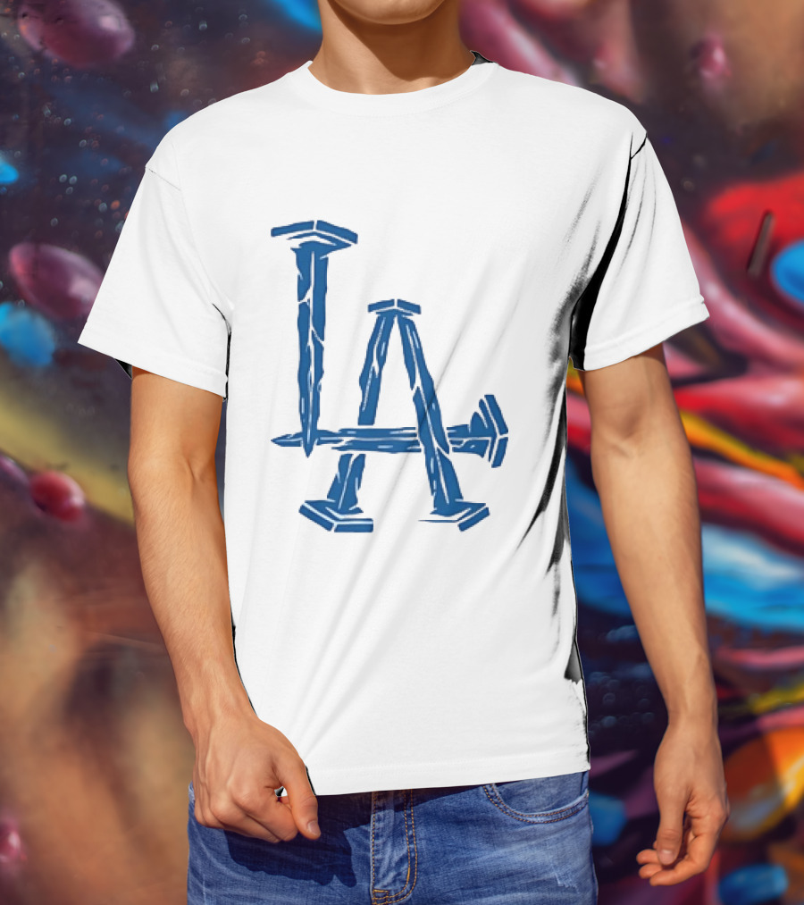 Los Angeles Dodgers LA Nails Baseball Team T-Shirt