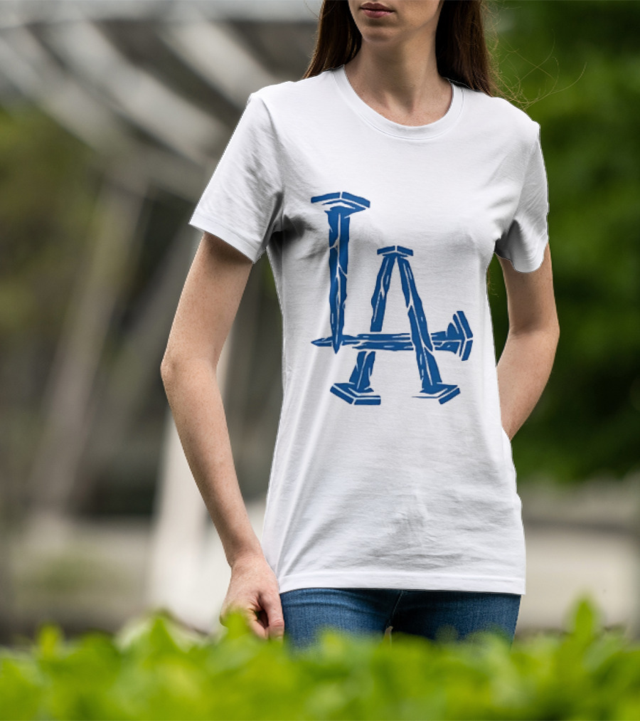 Los Angeles Dodgers LA Nails Baseball Team T-Shirt