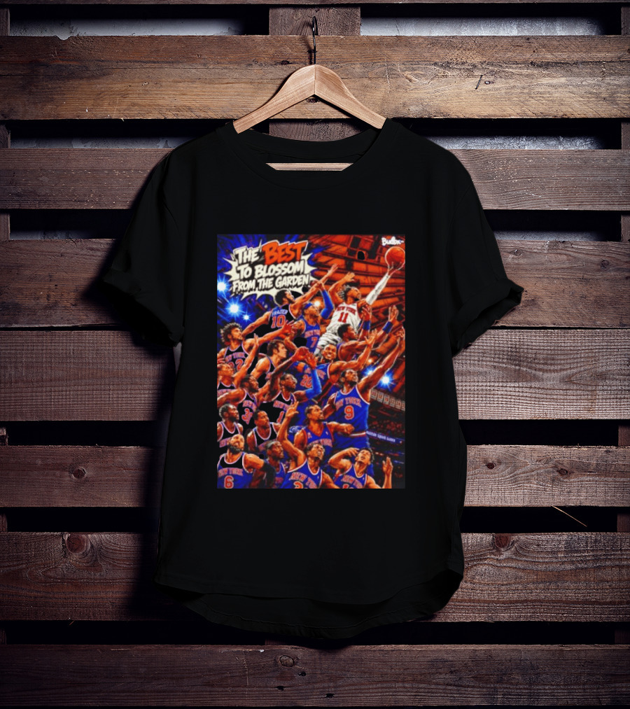 New York Knicks The Best To Blossom From The Garden Walt Frazier Carmelo Anthony Jalen Brunson T-Shirt