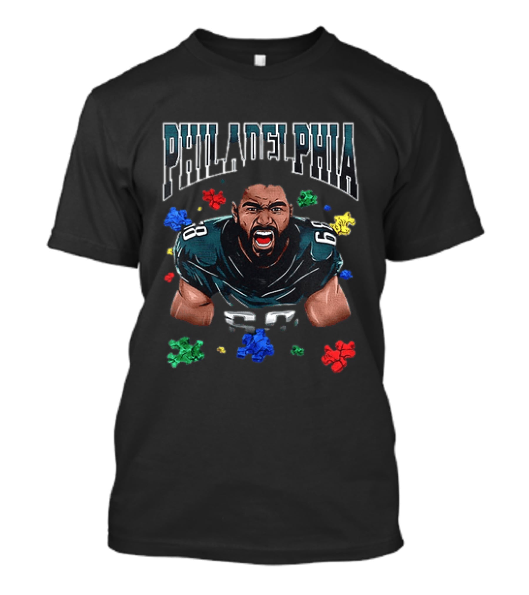 Philadelphia Football Passion Speaks Loud With Determination T-Shirt