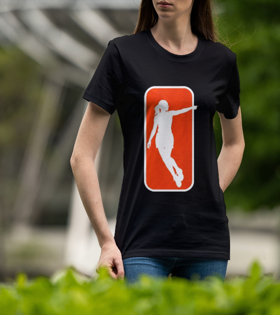 Sophie Cunningham Pointing Pose Red And White T-Shirt