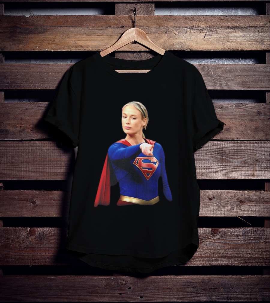 Supergirl Sophie Cunningham Pointing Indiana Fever WNBA T-Shirt