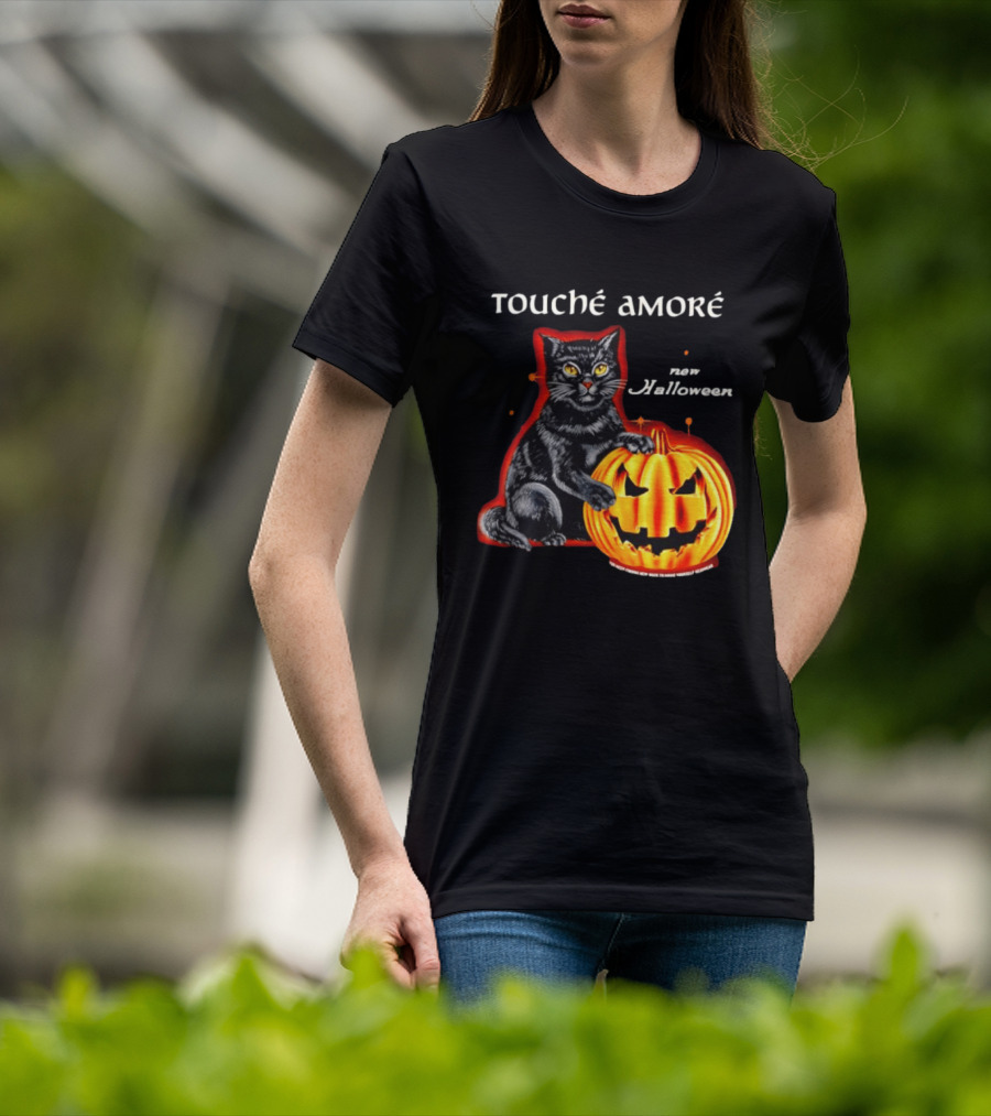 Touche Amore Black Cat Jack O Lantern New Halloween You Keep Finding New Ways T-Shirt