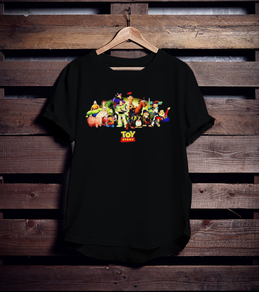 Toy Story Woody Buzz Lightyear Jessie Characters Pixar T-Shirt