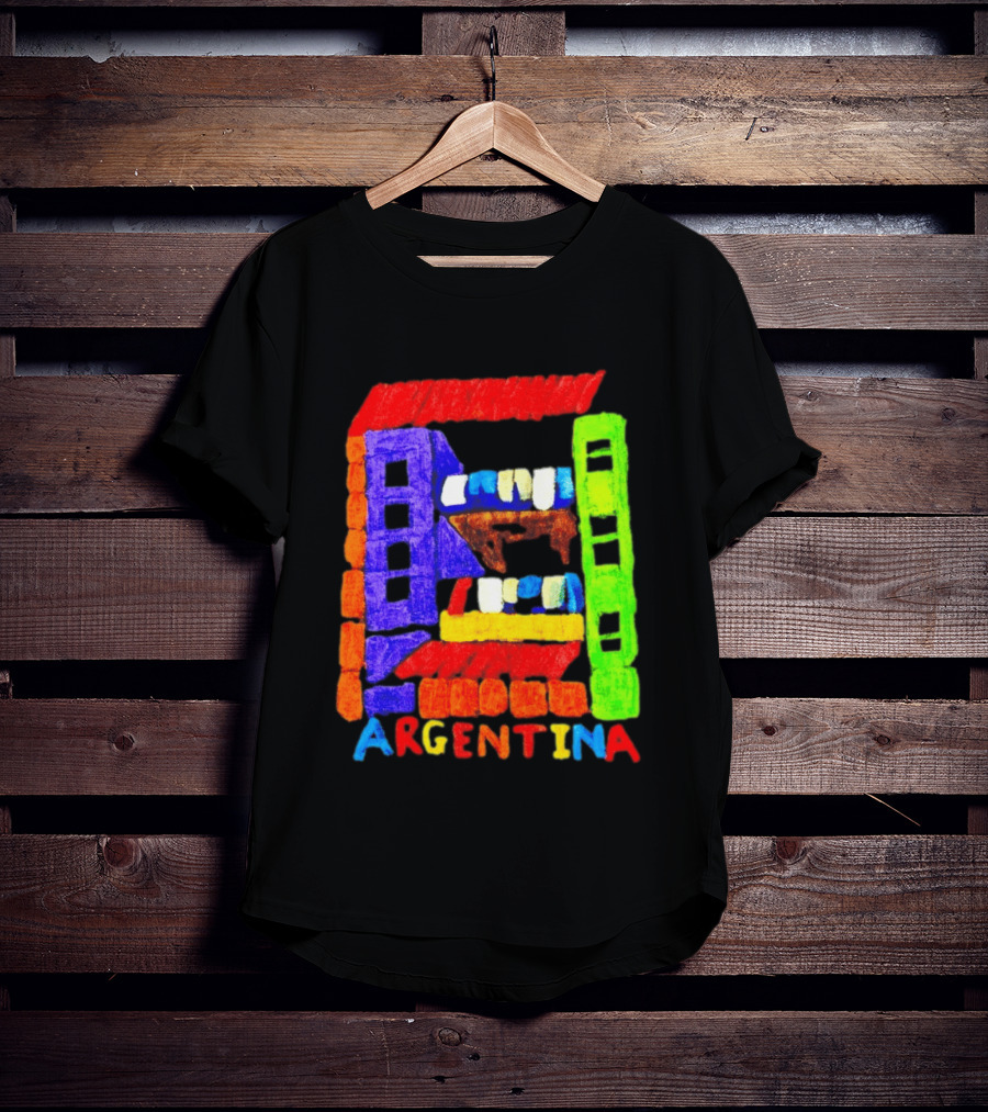 Celebrate Argentina Painted Colorful Urban Architecture T-Shirt