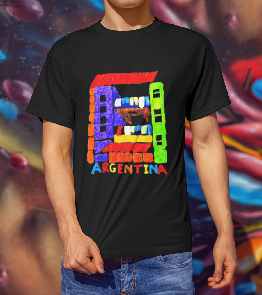 Celebrate Argentina Painted Colorful Urban Architecture T-Shirt
