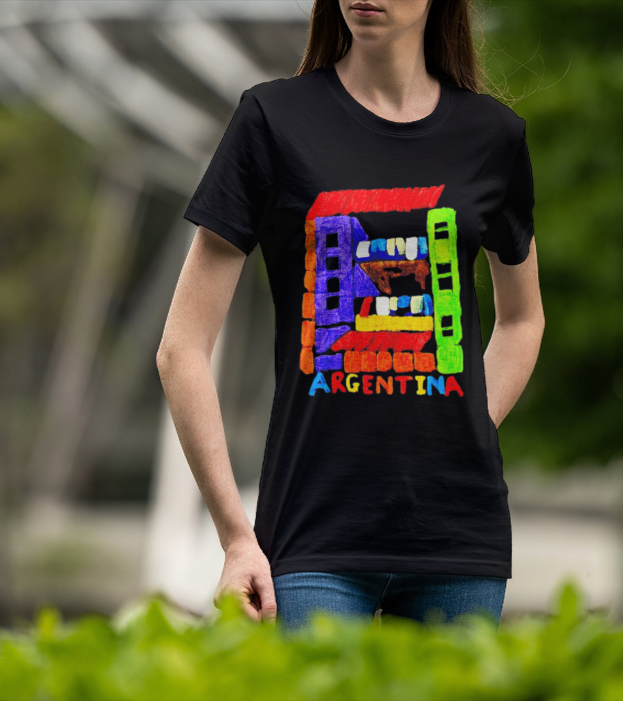 Celebrate Argentina Painted Colorful Urban Architecture T-Shirt