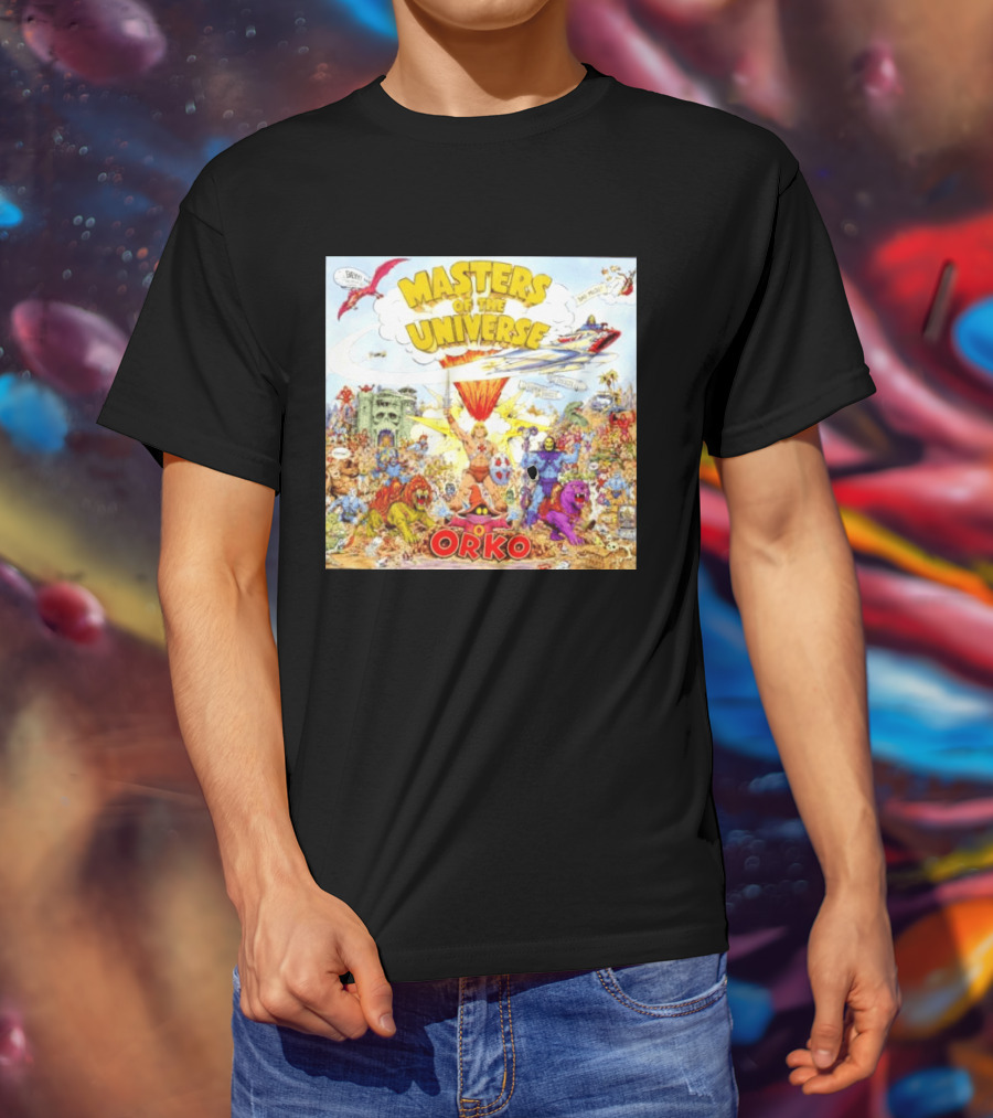 He Man Skeletal Orko Masters Of The Universe Vintage Comic Scene T-Shirt