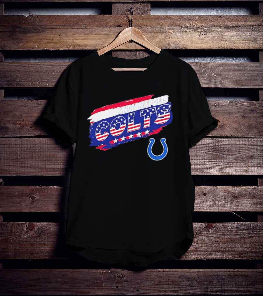 Indianapolis Colts American Flag Stars Stripes Patriotic T-Shirt