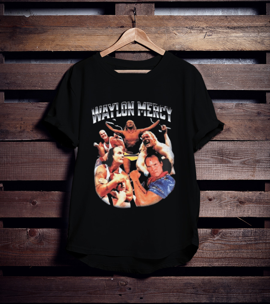 Waylon Mercy WWE Retro Wrestling Kevin Owens Collage T-Shirt