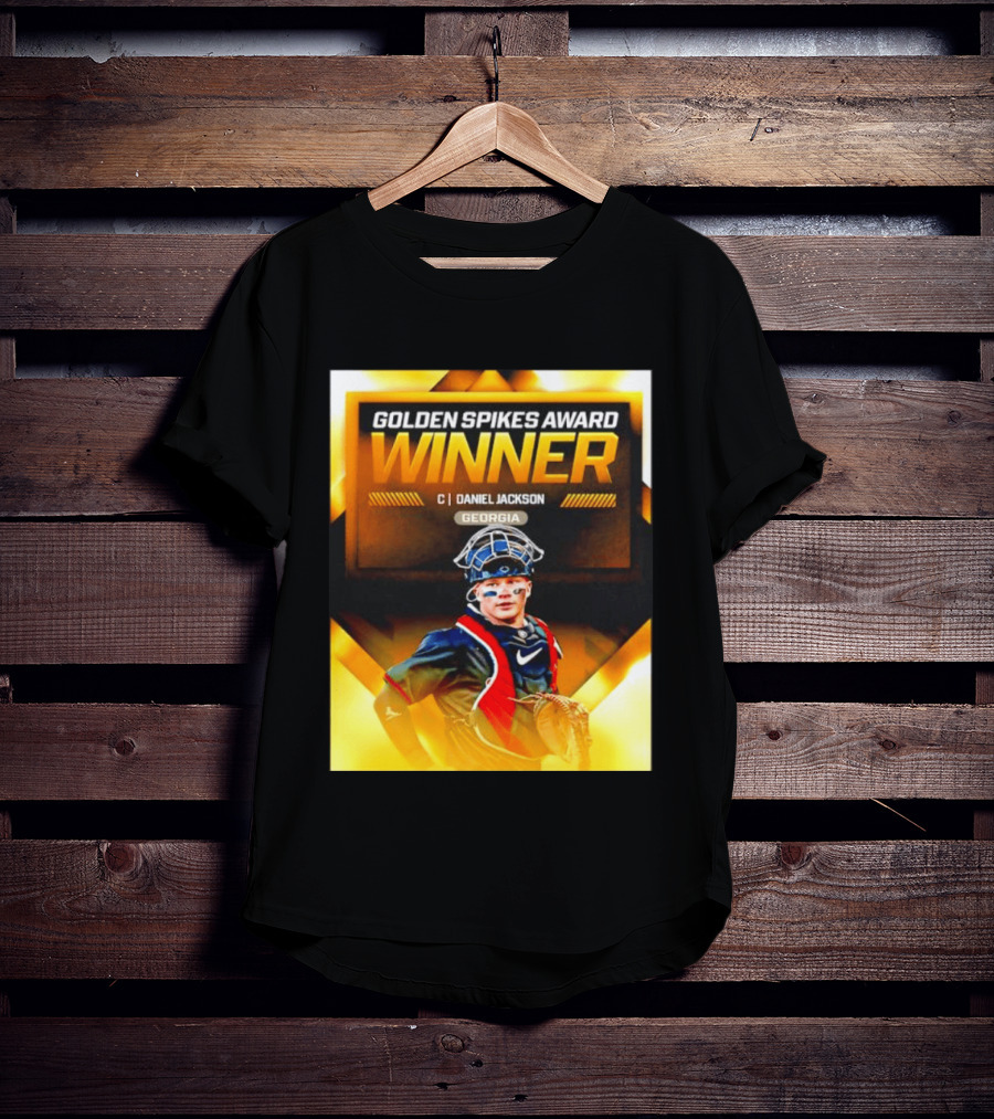 Golden Spikes Award Winner Daniel Jackson Georgia Catcher T-Shirt