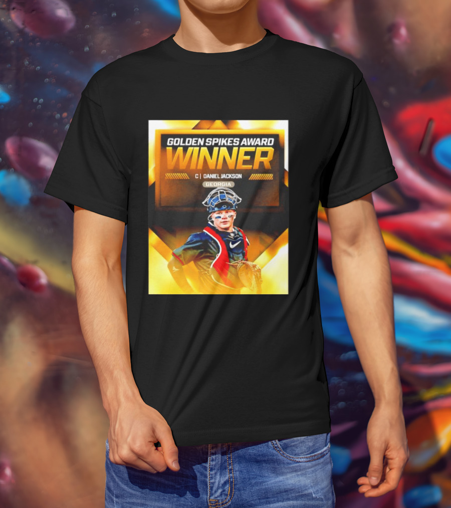 Golden Spikes Award Winner Daniel Jackson Georgia Catcher T-Shirt
