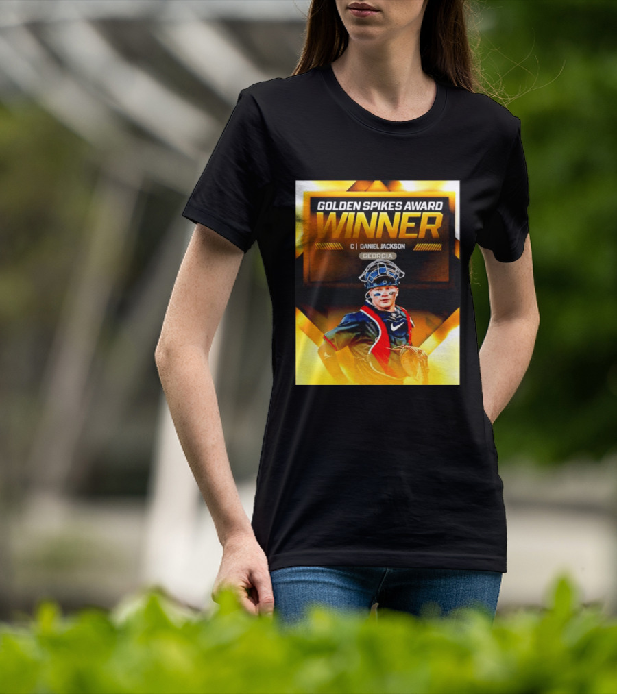 Golden Spikes Award Winner Daniel Jackson Georgia Catcher T-Shirt