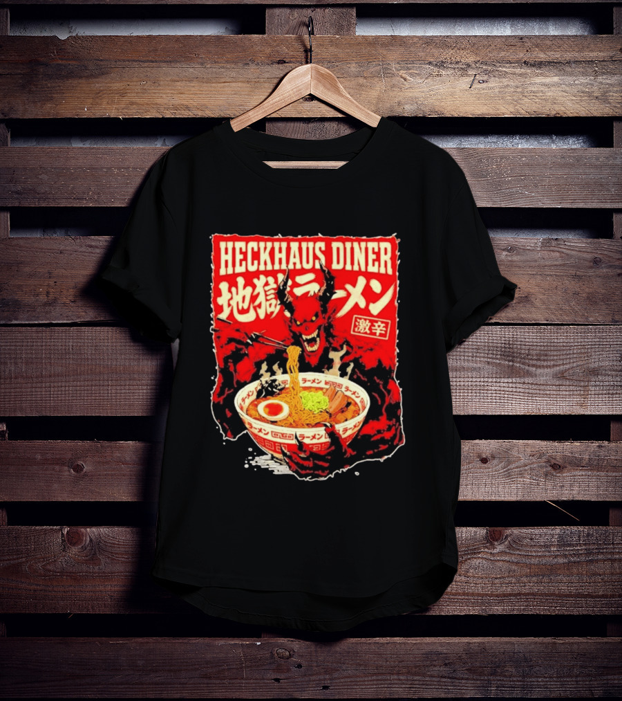 Heckhaus Diner Hell Ramen Devil Spicy Challenge T-Shirt