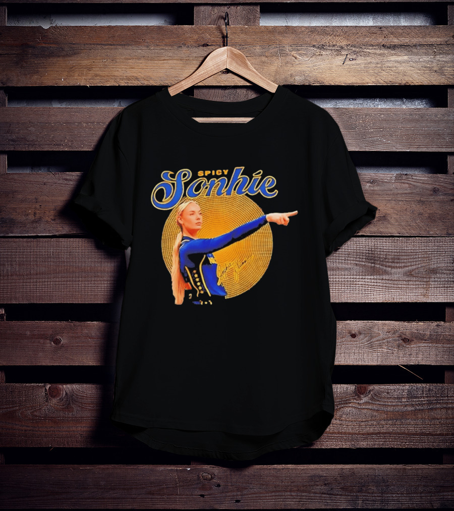 Spicy Sonhie Sophie Cunningham Signature Indiana Fever Basketball T-Shirt