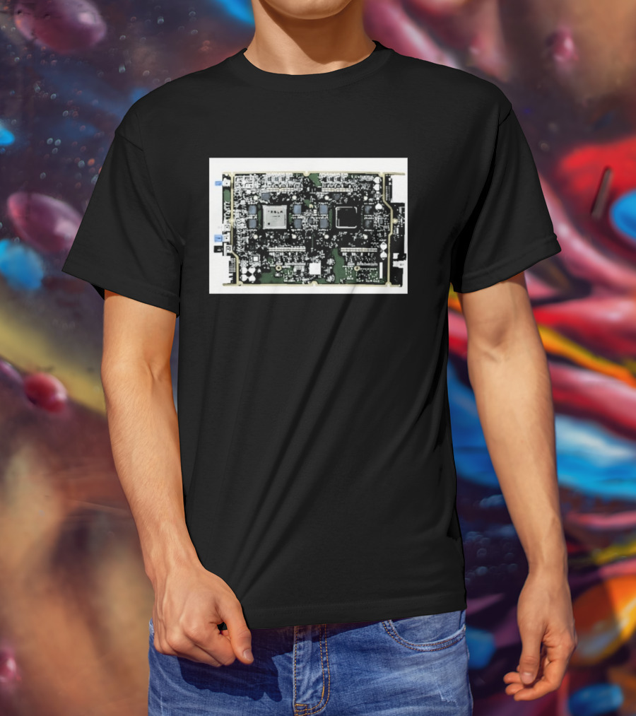 Tesla HW4 Brain Circuit Board Computer Chip Technology T-Shirt