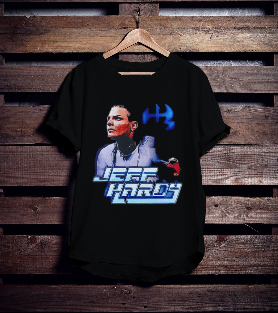 Jeff Hardy WWE Superstar Blue And Red T-Shirt