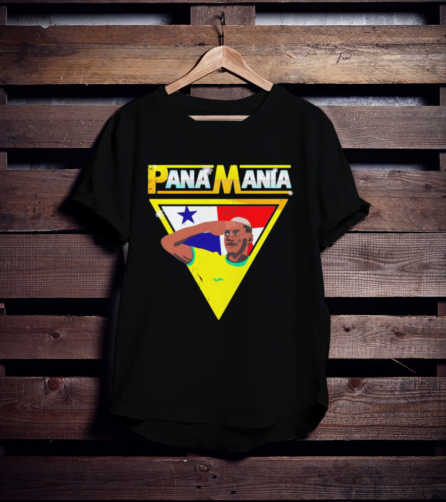 Pana Mania José Córdoba Salute Panama Flag Triangle T-Shirt