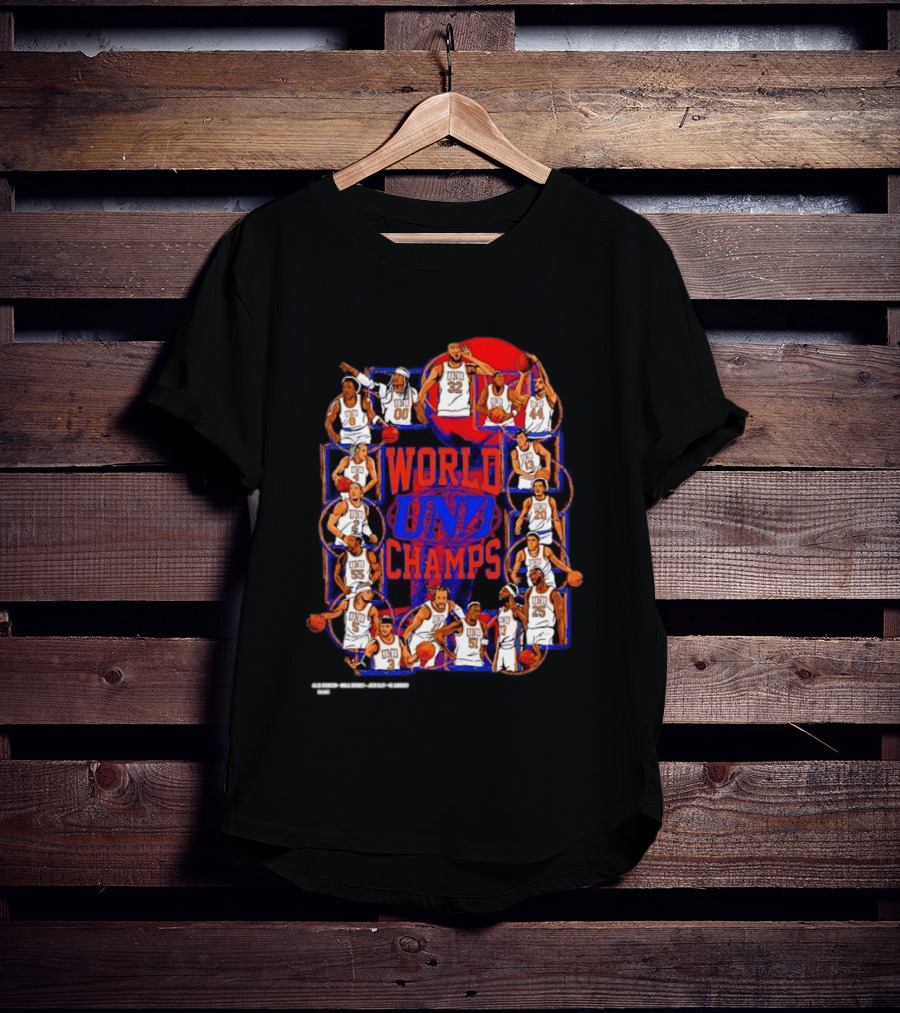 New York Knicks World Champs UND Basketball Players Team T-Shirt