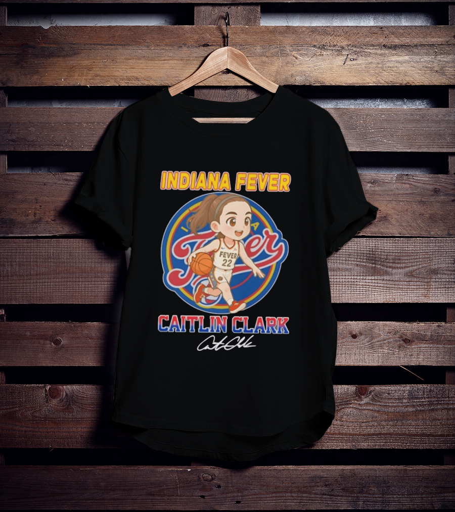 Indiana Fever Basketball Caitlin Clark Chibi Anime T-Shirt