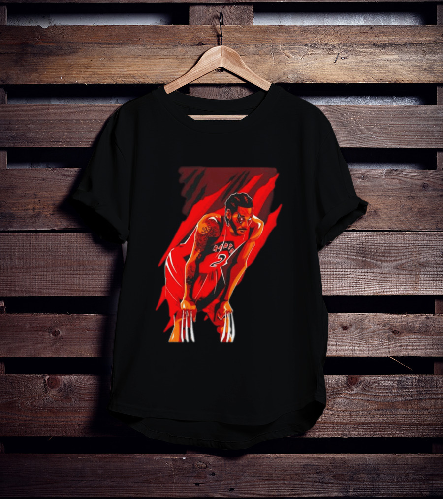 Kawhi Leonard Wolverine Claws Toronto Raptors 2 Jersey Return T-Shirt