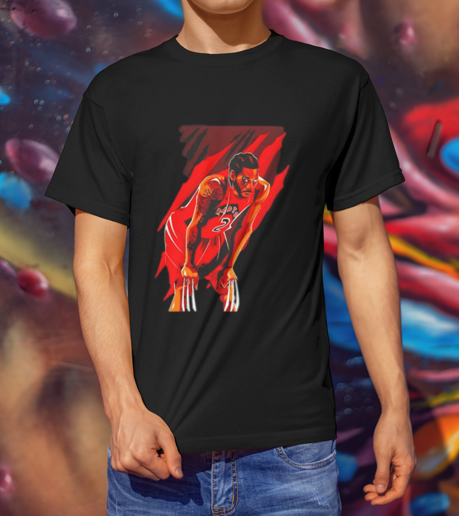 Kawhi Leonard Wolverine Claws Toronto Raptors 2 Jersey Return T-Shirt