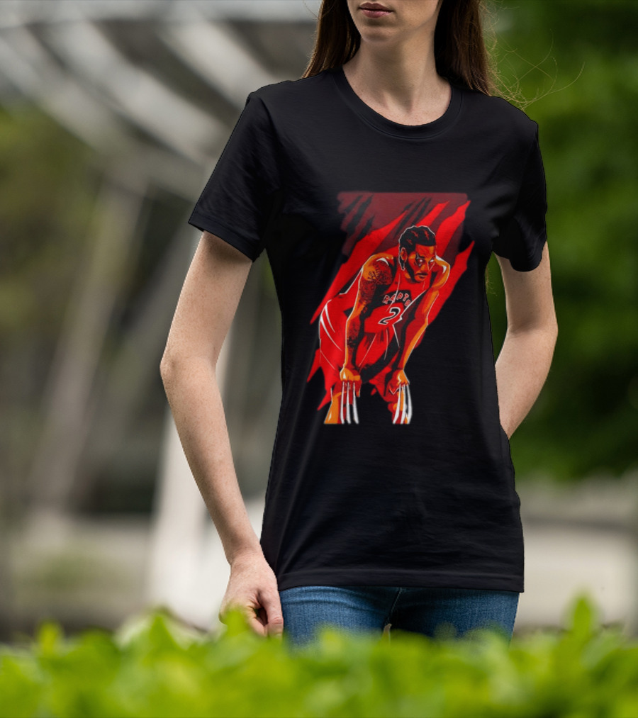 Kawhi Leonard Wolverine Claws Toronto Raptors 2 Jersey Return T-Shirt