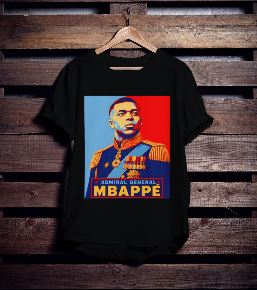 Admiral General Mbappe Propaganda Football T-Shirt