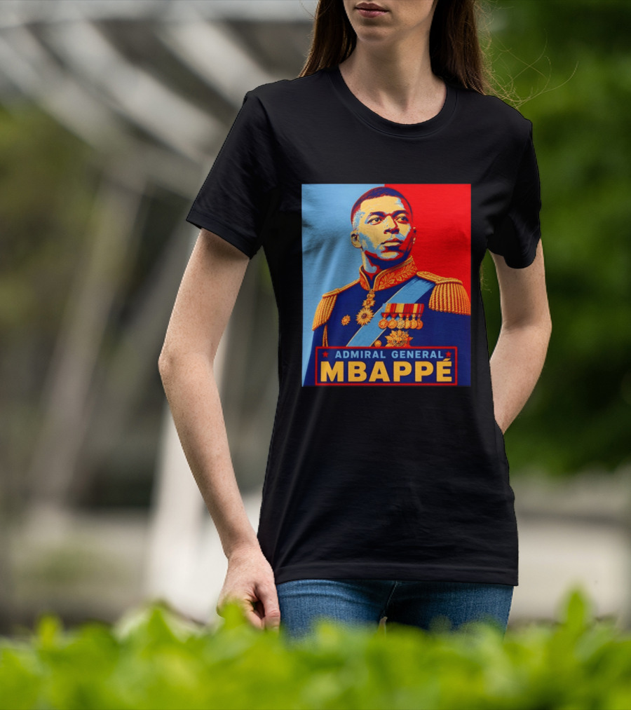 Admiral General Mbappe Propaganda Football T-Shirt