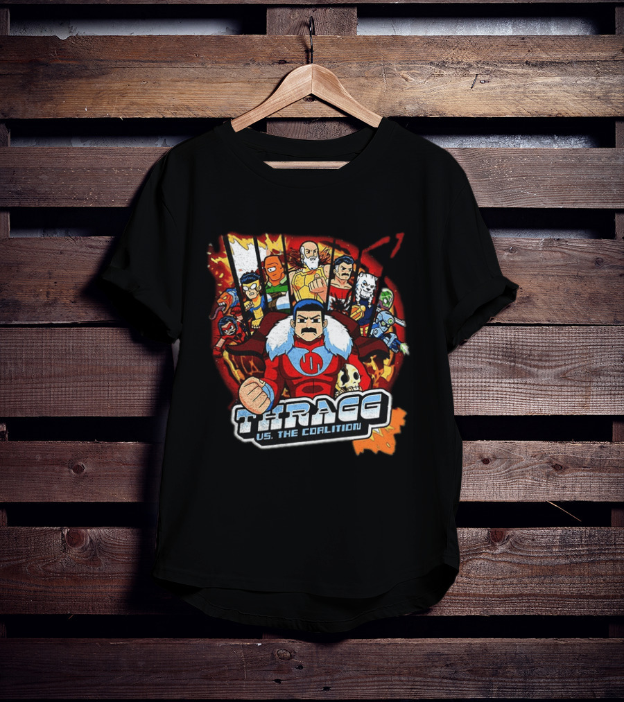 Thragg Vs The Coalition Invincible Scott Pilgrim Characters T-Shirt