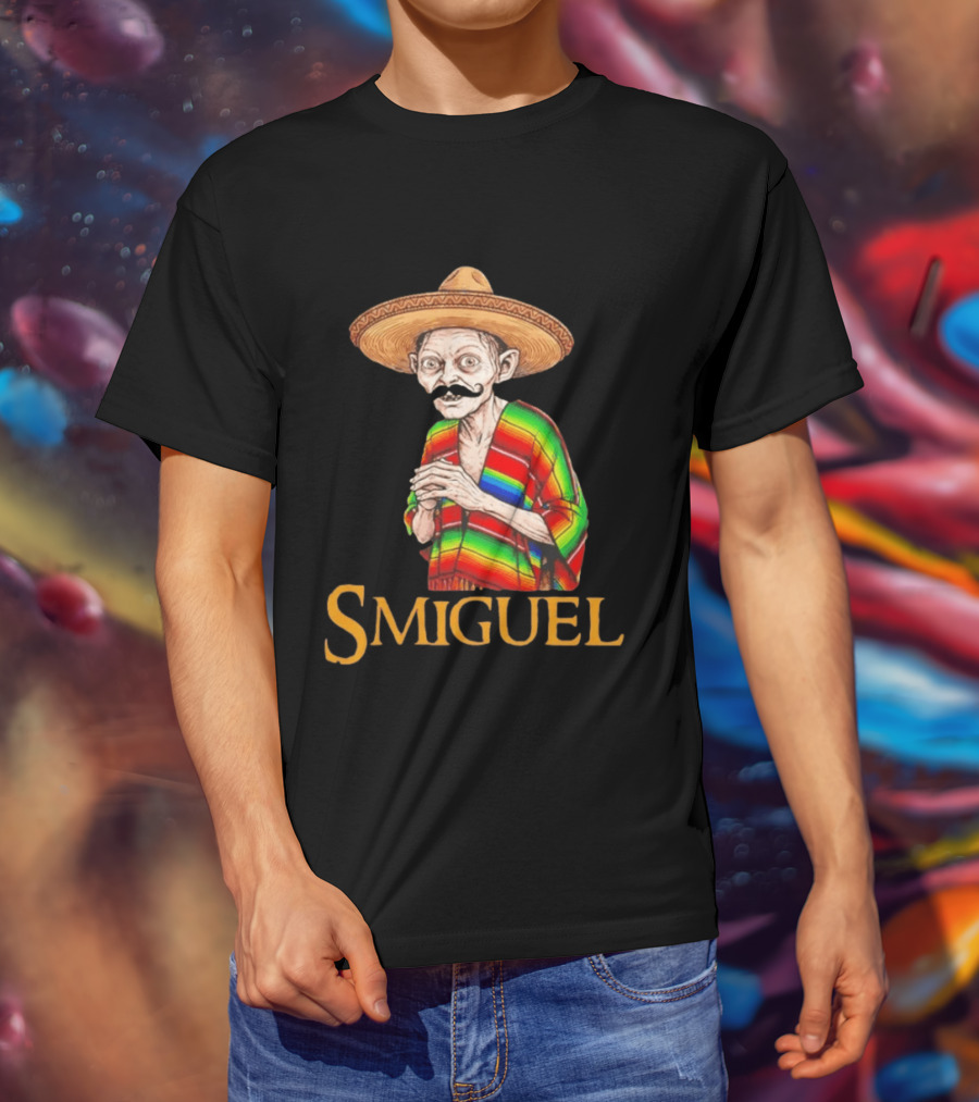 Smiguel Gollum Sombrero Rainbow Poncho T-Shirt
