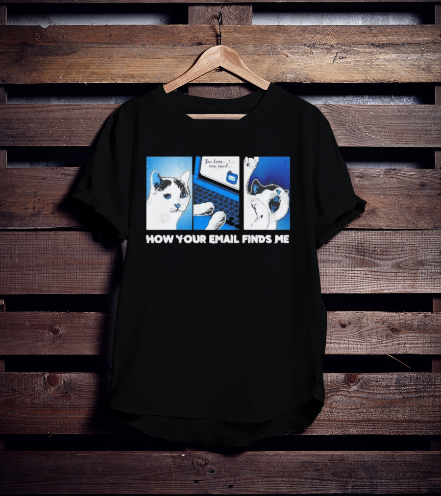 You Have New Email How Your Email Finds Me Cat T-Shirt