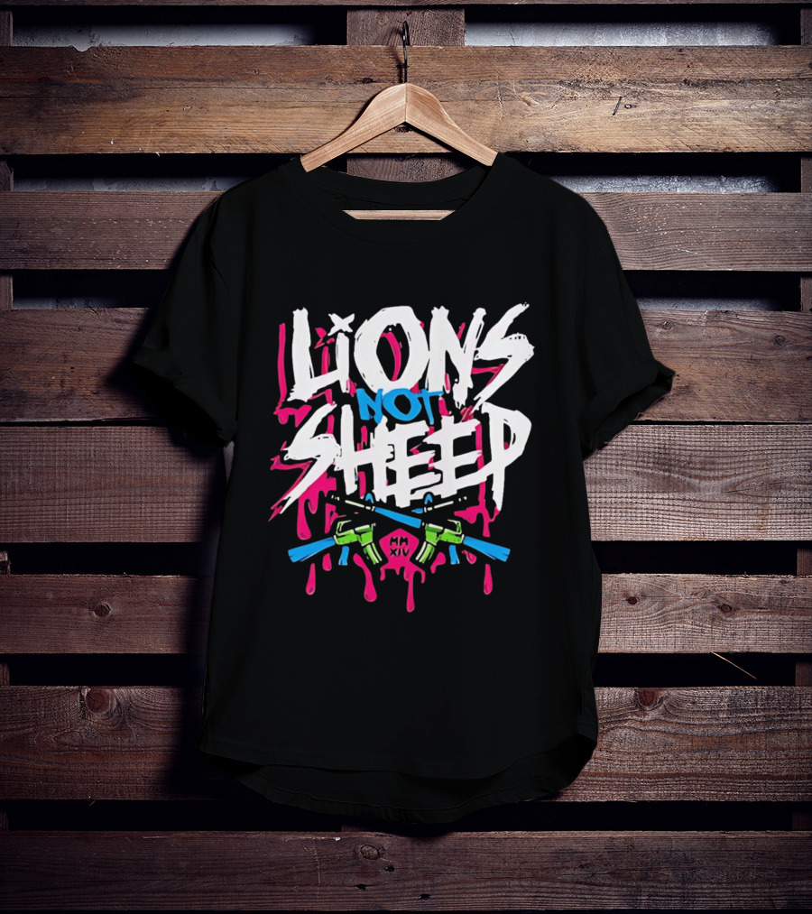 Lions Not Sheep MM XIV AR 15 Rifles T-Shirt